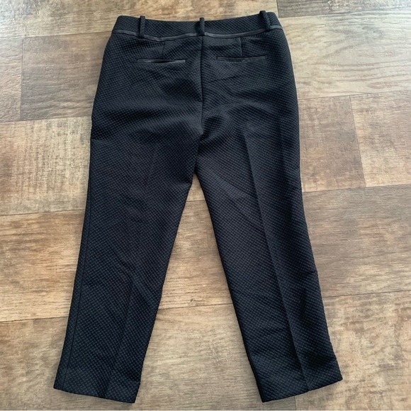 Ann Taylor LOFT marisa black quilted capris - Picture 2 of 9